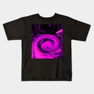 Magenta Swirls Kids T-Shirt